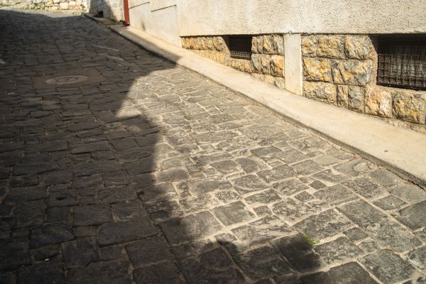 Stone Sidewalk Repair in Saint Cloud